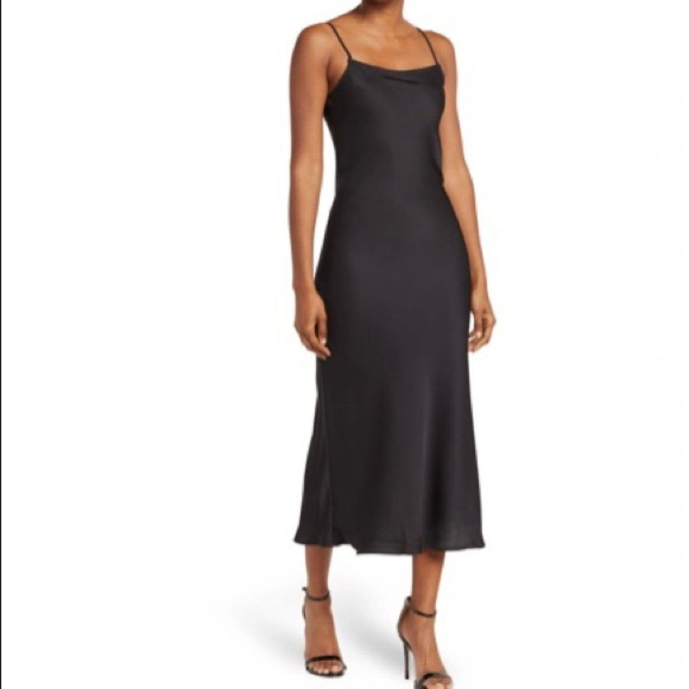 NWT Satin Midi Dress